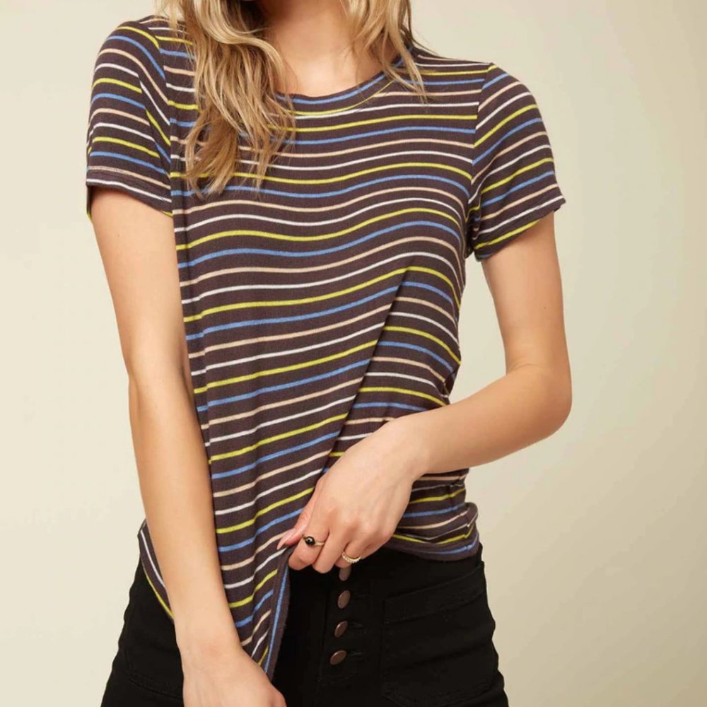 O'neill striped top size Large